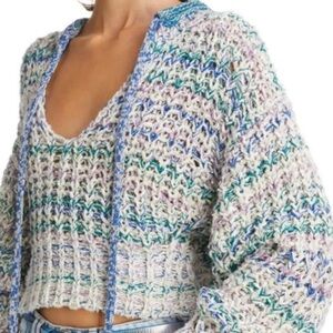 ISABEL MARANT Andrea Open-Knit Sweater Size L